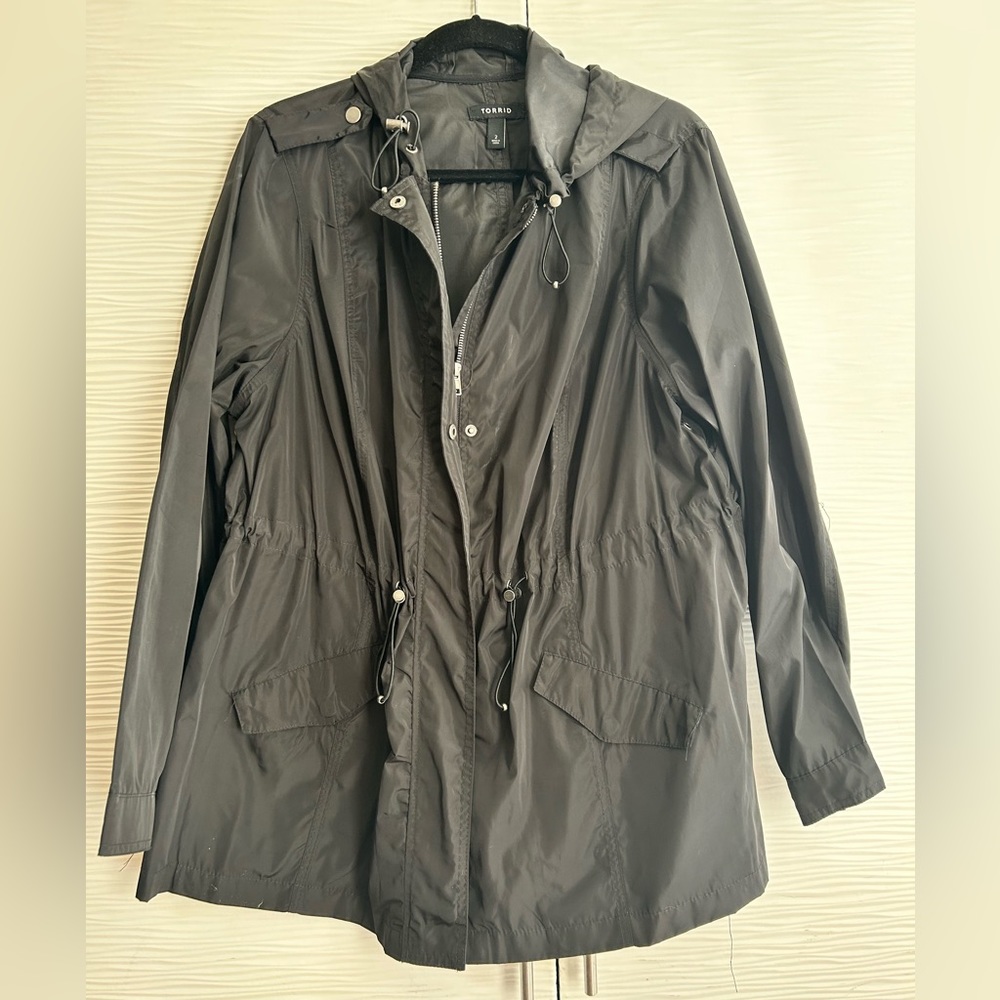 Torrid Hooded Anorak Rain Jacket
